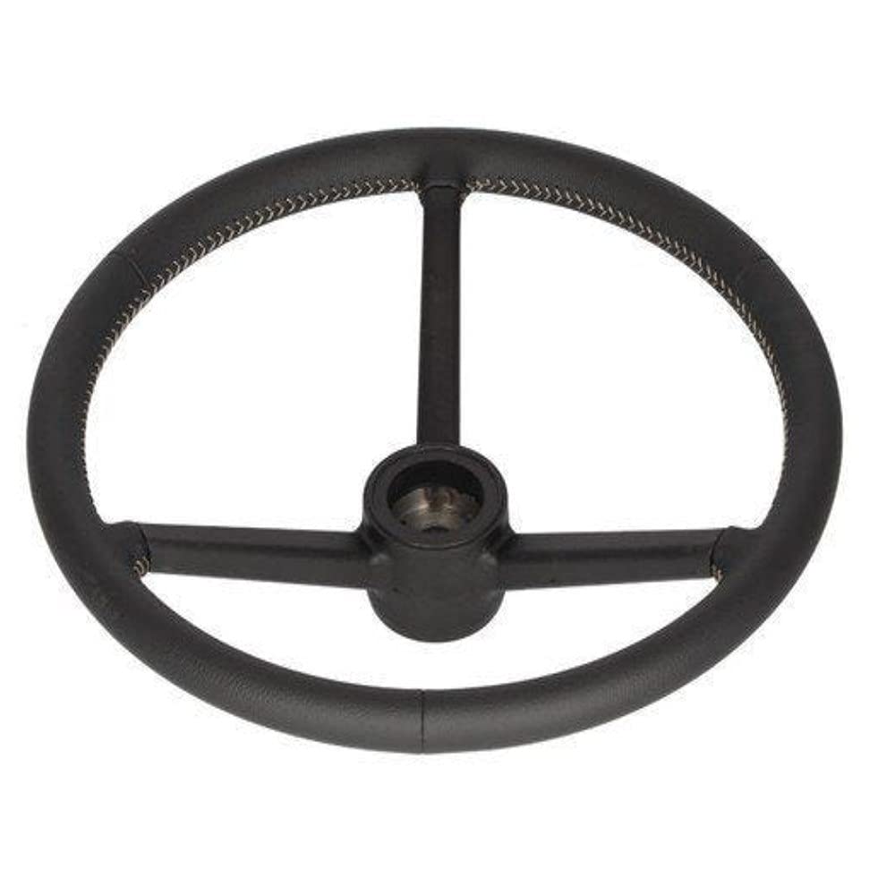 Amazon.com: Steering Wheel Leather Wrapped Black Fits John Deere